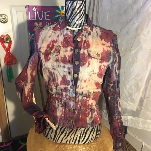 Tye dye jean jacket - Picture 2 of 4